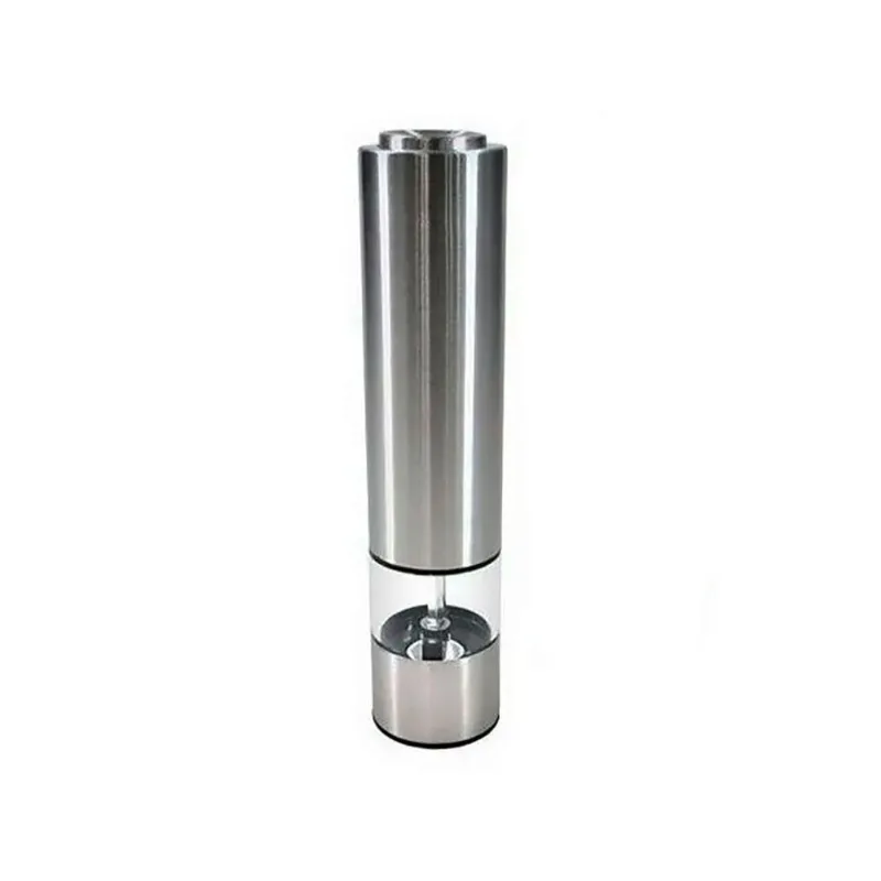 Moedor De Sal Pimenta Elétrico Inox C/ Luz Led Pilha Unyhome