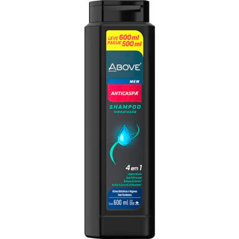 Shampoo Above Men Anticaspa LEVE 600ml PAGUE 500ml