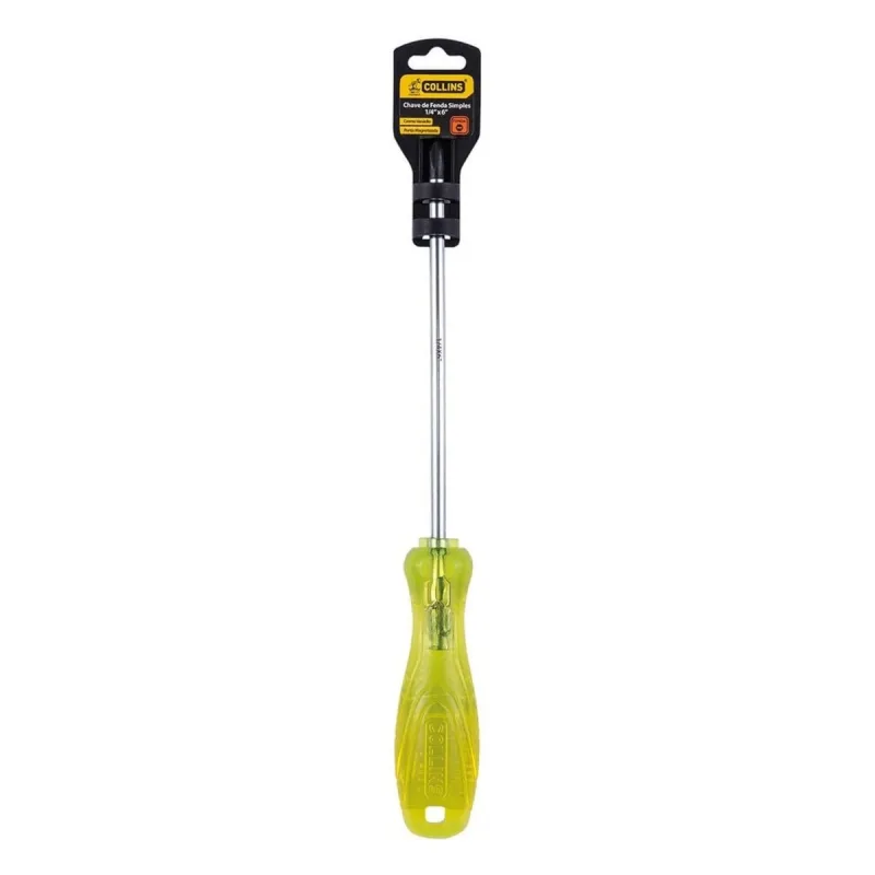 Chave De Fenda Simples Collins 5/16x5" - Collins - Ferramentas
