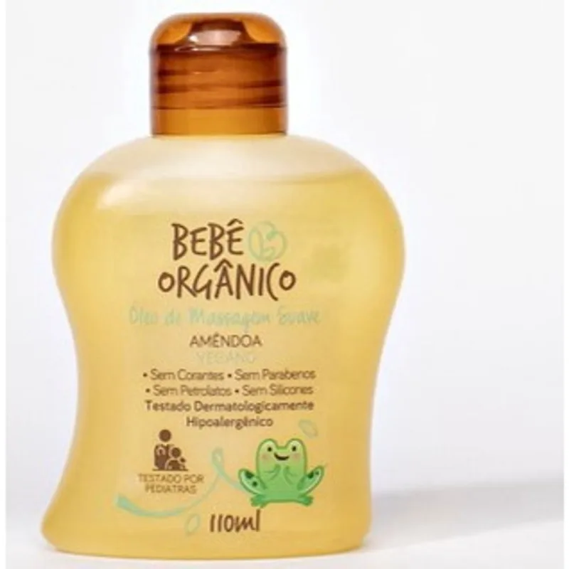 Bo - óleo de massagem amêndoa suave bebê orgânico - 110 ml