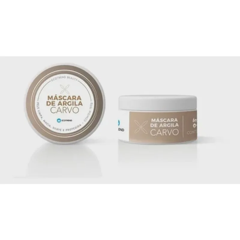 Mascara De Argila Carvo Pele Limpa, Macia, Suave E Protegida ecotrrend