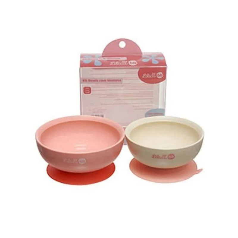 Kit Bowls De Plástico Pacific Lilica Ripilica Baby Rosa Único