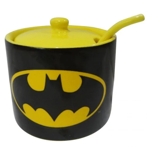 Acucareiro Urban Ceramica 10x10cm Logo Batman - BATMAN