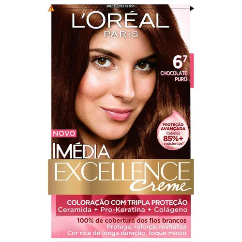 Tint Imedia 6.7 Chocolate Puro Cpp Elseve Oleo - ELSEVE - Higiene E Beleza
