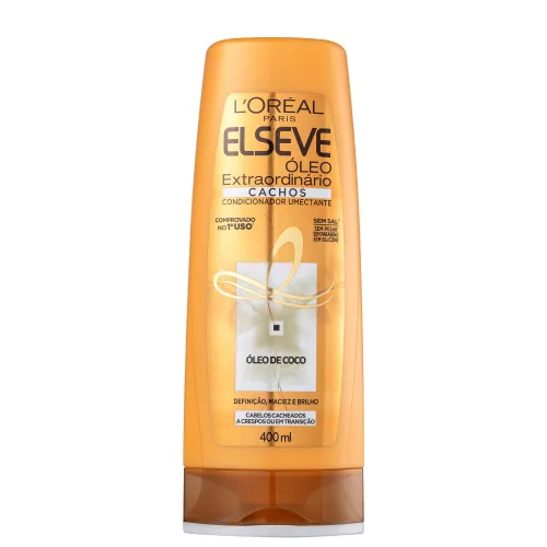 Condicionador Elseve Oleo Extra Cachos 400ml Loreal - LORÉAL PARIS - Higiene E Beleza