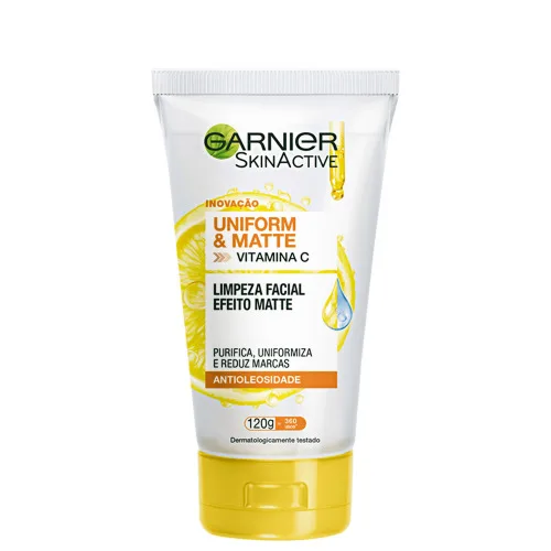 GEL FACIAL GARNIER EFEITO MATTE ANTIOLEOSIDADE 120G - GARNIER