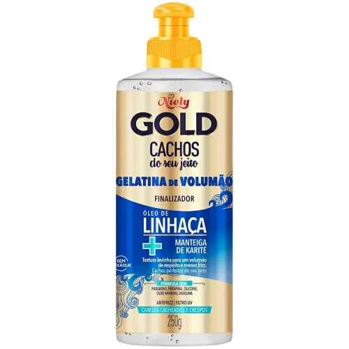CREME CABELO NIELY GOLD 250G FINALIZADOR GELATINA VOLUMÃO - NIELY GOLD