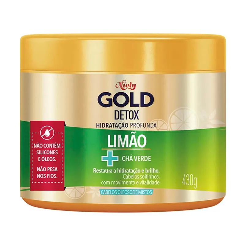 Creme Tratamento Niely Gold Detox 430g