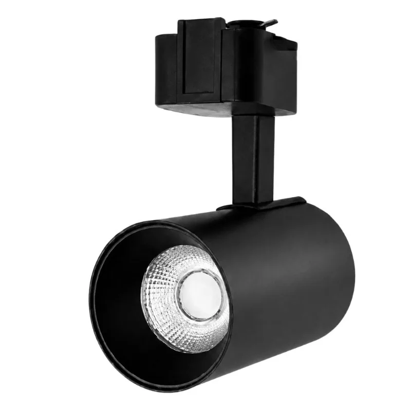 Kit Trilho Preto com 3 Spots LED 7W Kian Kit Trilho Preto com 3 Spots LED 7W 490 Lúmens Luz Branca