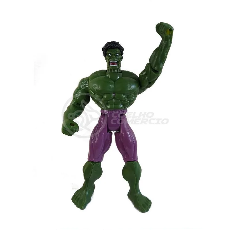 Boneco 25Cm Action Figure Incrivel Hulk + Mascara 16Cm 15