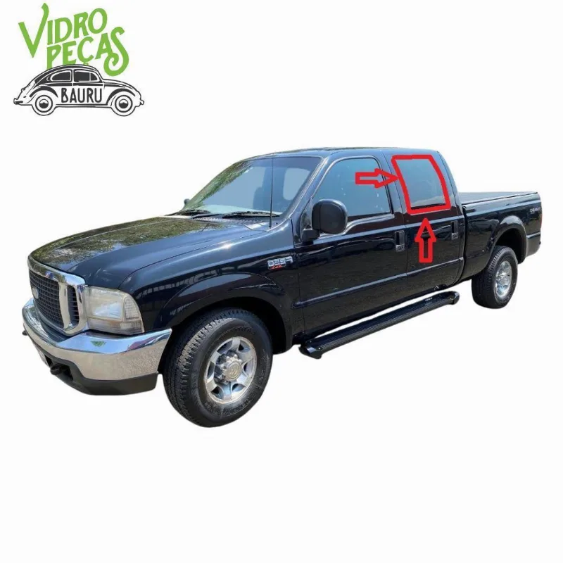 Vidro Porta Traseira Esquerda Verde F250 4 Portas