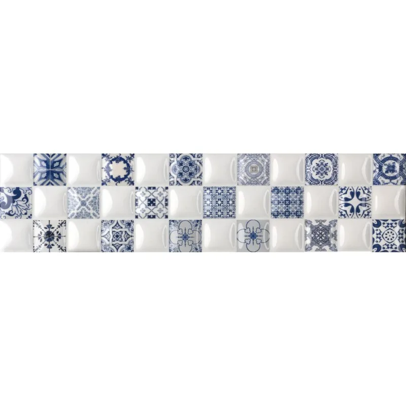 Faixa Decorativa Retangular Cerâmica Gabriella HDLR11005 35X8,5cm