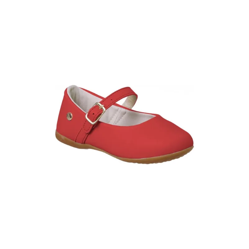 Sapatilha Infantil Feminina Ortopézinho Jardim de Infância Vermelho