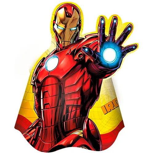 CHAPÉU DE ANIVERSÁRIO IRON MAN ASSEMBLE COM 8 UNIDADES REGINA FESTAS - REGINA FESTAS