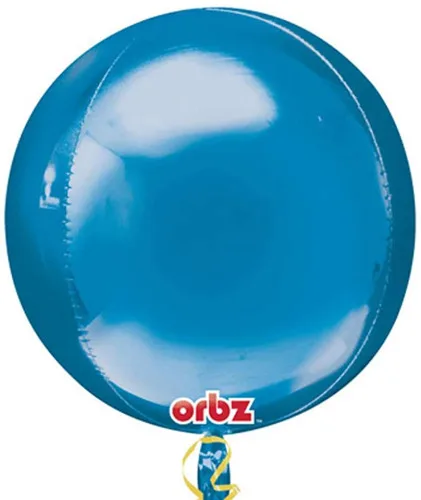 BALAO METALIZADO REGINA DECORATOR ORBITA AZUL 18P - REGINA - Brinquedos