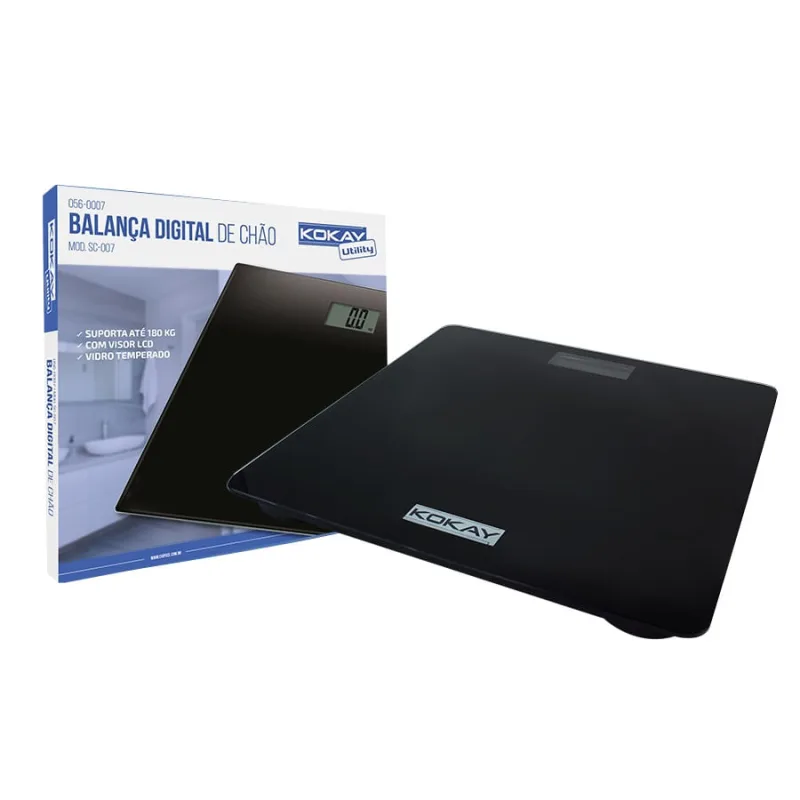 Balança Digital Eletrônica Doméstica Fitness 180kg 056-0007 - Não Disponível - Saúde E Bem Estar