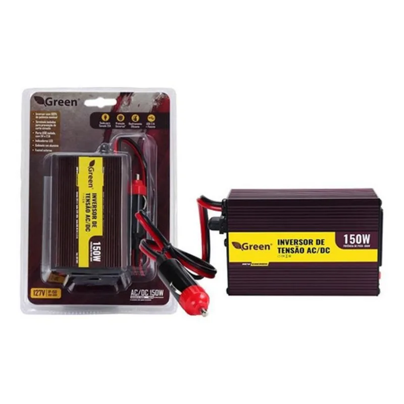 Inversor Conversor De Tensão 150w 12v Para 110v Tomada E Usb