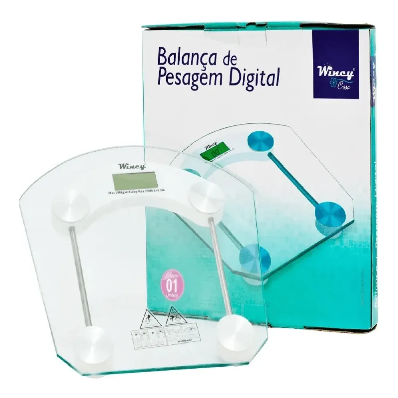 BALANCA DIGITAL EM VIDRO 180KG