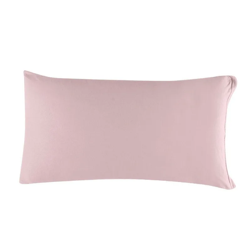 Fronha Avulsa 100% Algodão Malha Fio Penteado Havan Casa 1 Pç - Rosa Bebê