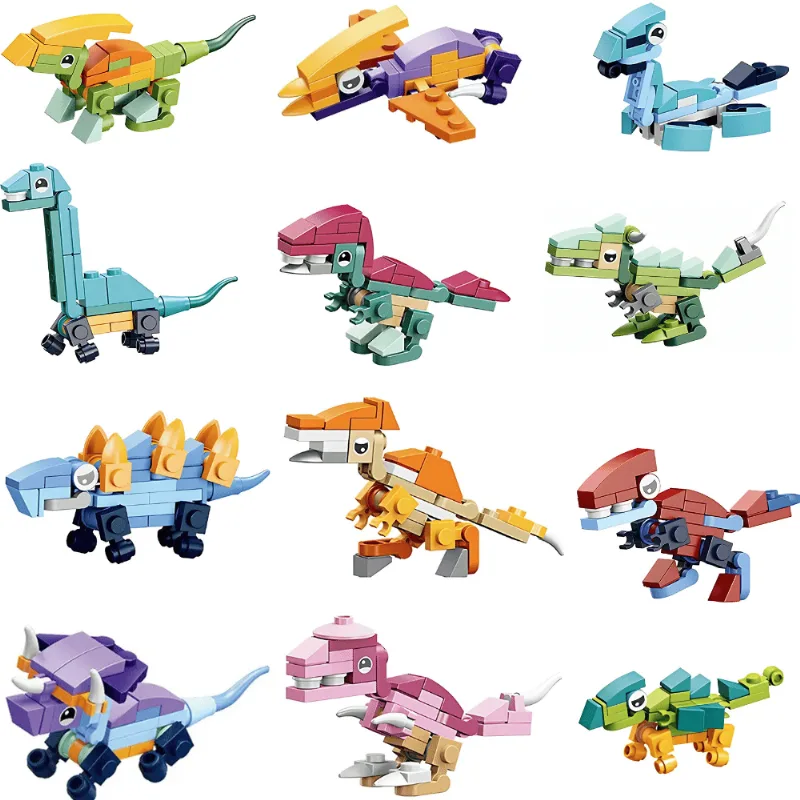 Blocos De Montar Dino Cristal - Modelos Sortidos - Ark Toys Ark Brasil