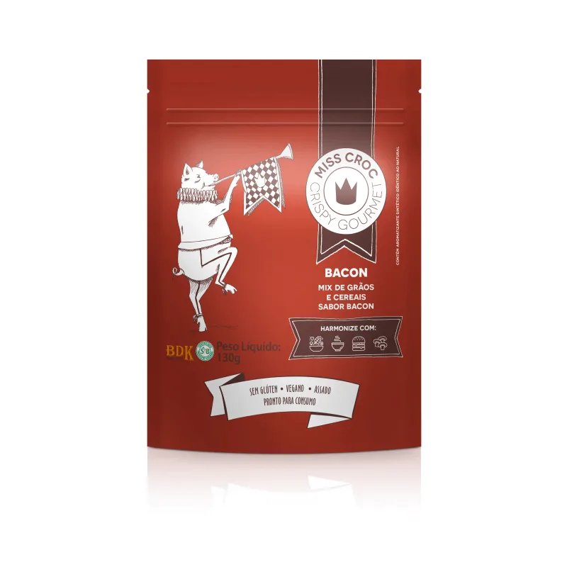 POUCH CRISP BACON 130G - - - Mercearia