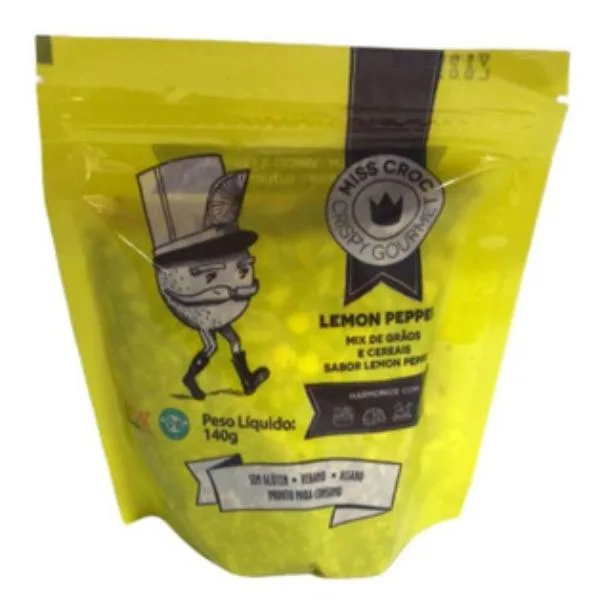 POUCH CRISP LEMON PEPPER 140G - LEMON PEPPER - Mercearia
