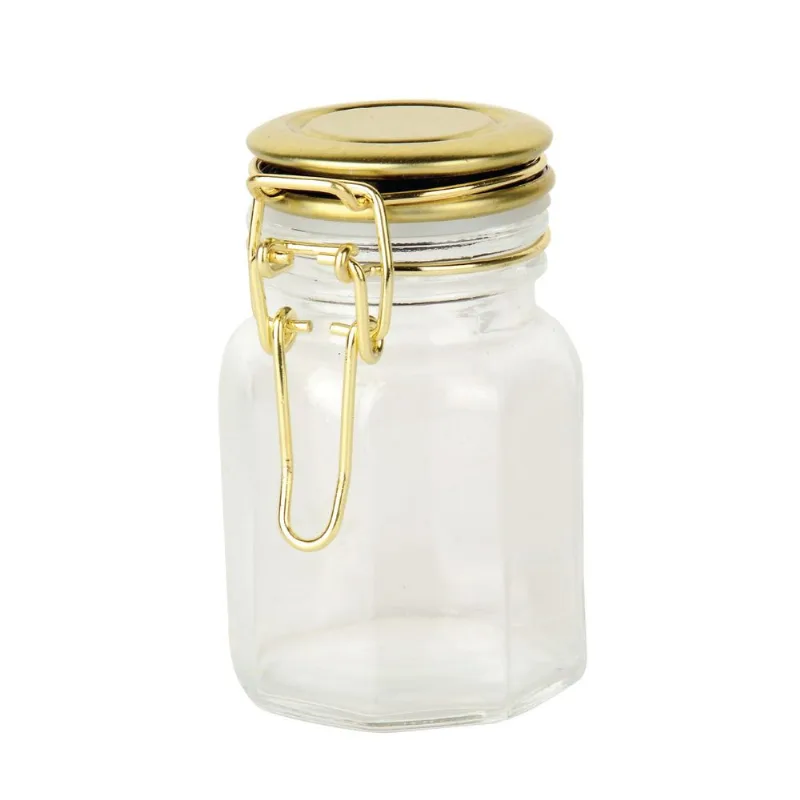 Pote Hermético com Tampa Dourado 280ml
