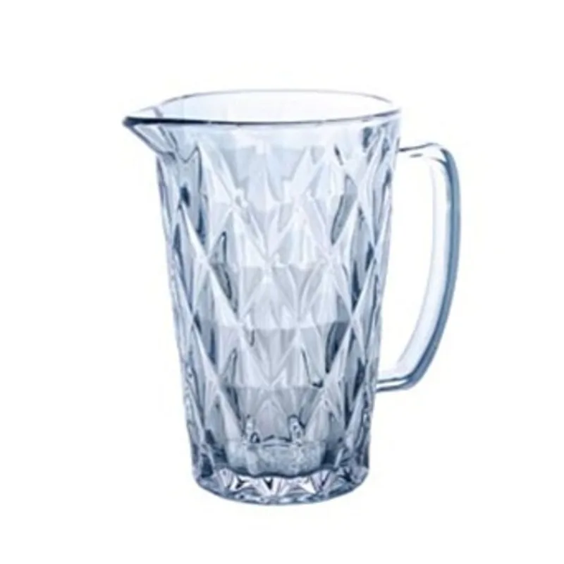 Jarra de Vidro 1L Sodo-Cálcico Diamond Azul Metalizado