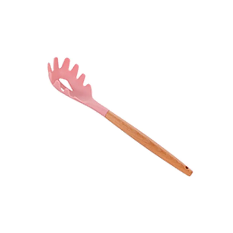 Pegador de massa silicone e bambu Lyor Charmy 31cm rosa