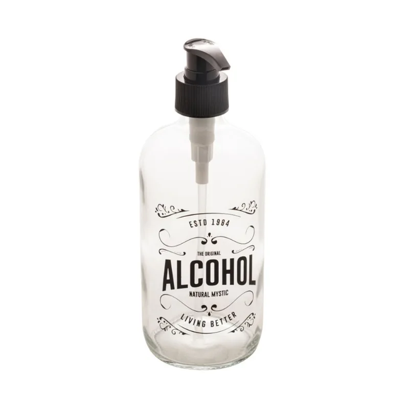 Porta álcool Gel com Pump Plástico 490ml Lyor