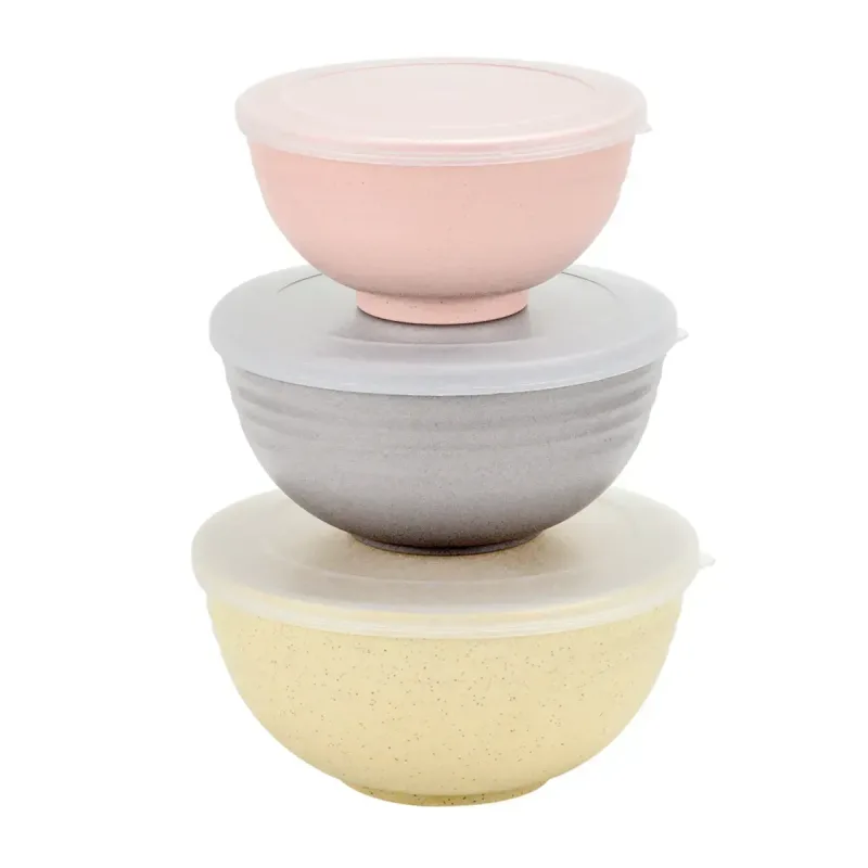 Conjunto de Bowls Lyor de Bambu e PP Lines Sortido 3 Peças - Lyor - Utilidades E Casa