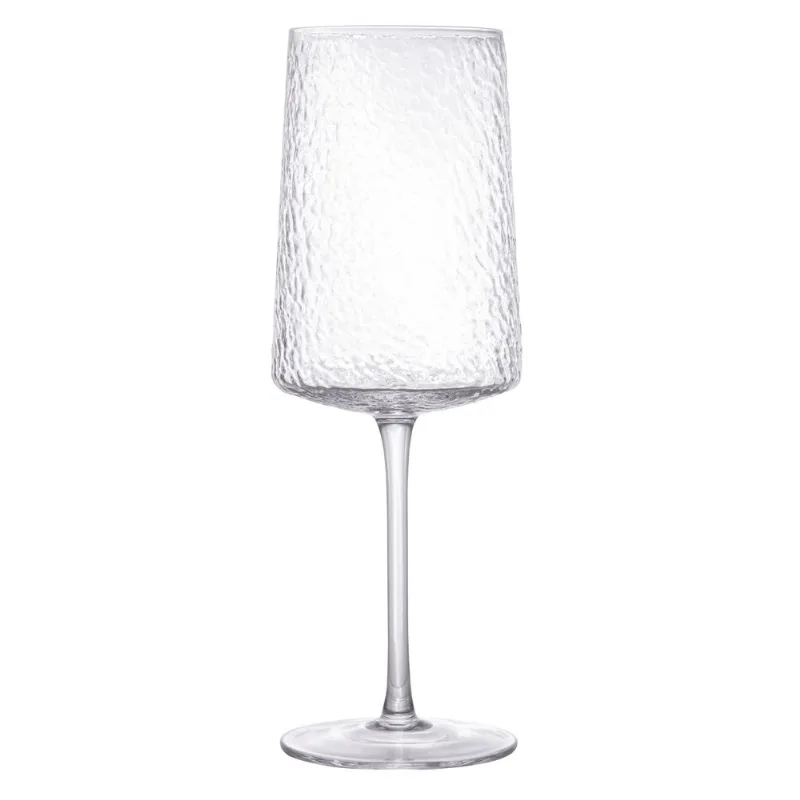 Taça para Vinho Cristal Martelado Petra 600ml Incolor Lyor