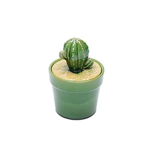Pote Cactos 18cm Ceramica Verde - LYOR CLASSIC - Mercearia