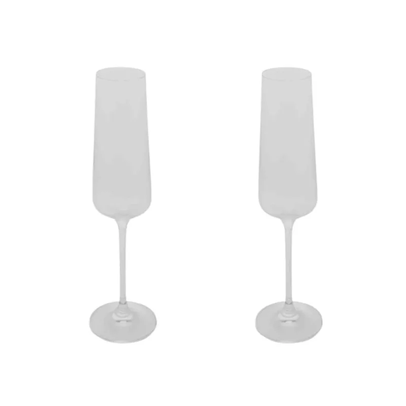 Conjunto de 2 Tacas Para Champanhe de Cristal Finesse 260ml