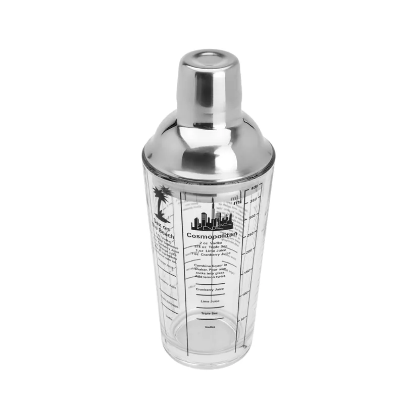 Coqueteleira em vidro e aço inox Lyor Coimbra 500ml