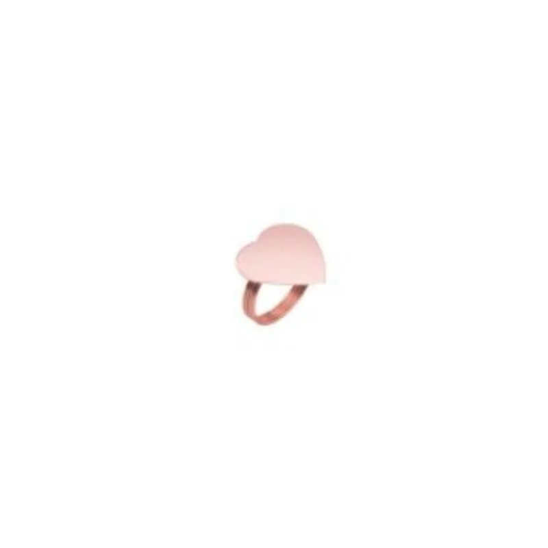 PASSA GUARDANAPO DE ZAMAC HEART COBRE - 4X4CM - 1UN