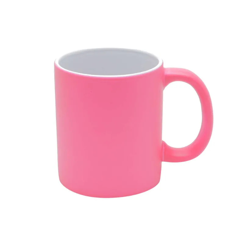 Caneca Porcelana Luminus Rosa Lyor 350ml