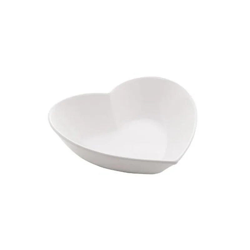 Petisqueira Cerâmica Lyor Coração 26cm Branco