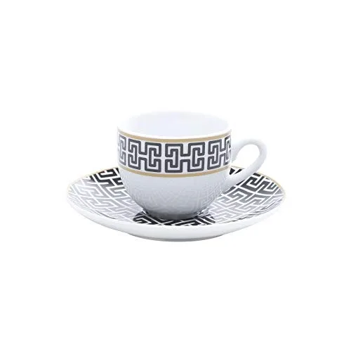 Cj.6 Xicaras P/cafe Lyor 90ml Super White Egypt - LYOR - Bazar