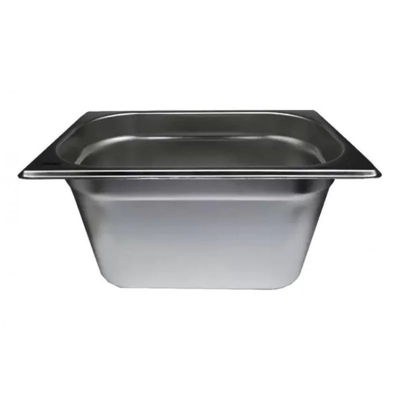Kit 4 Cubas Gastronomica Inox Gn 1/4 X 150mm (265X162mm)