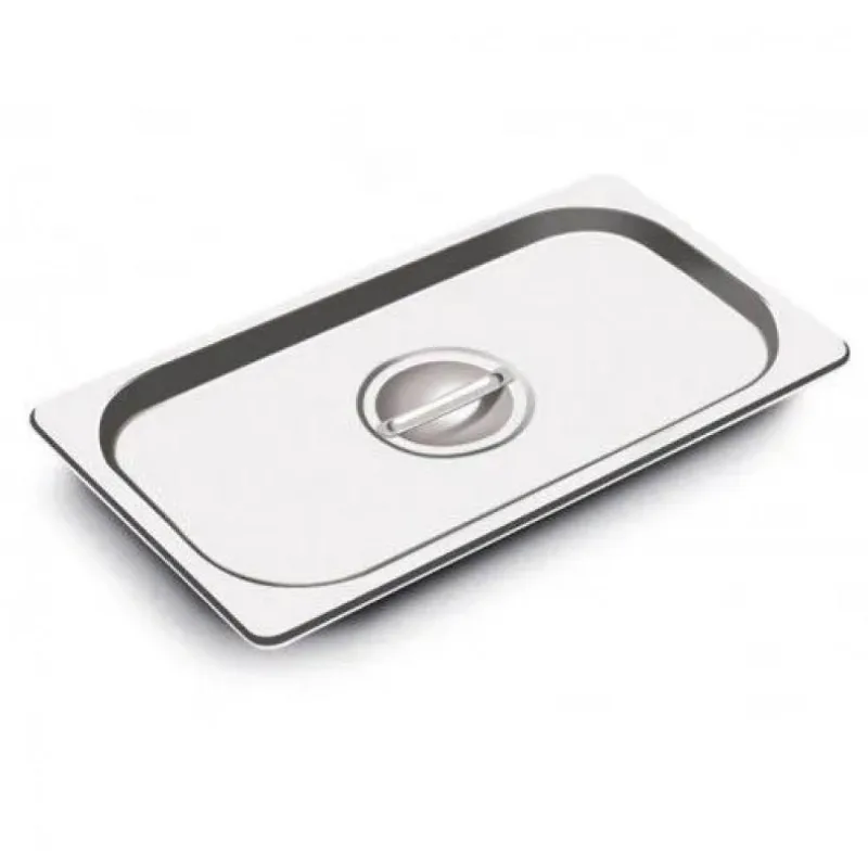 Kit 4 Tampas De Cuba Gastronomica Inox 1/3 Sem Recorte
