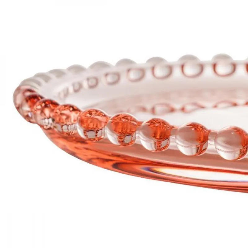 Sousplat Cristal Coração Pearl Rosa 30cm Wolff
