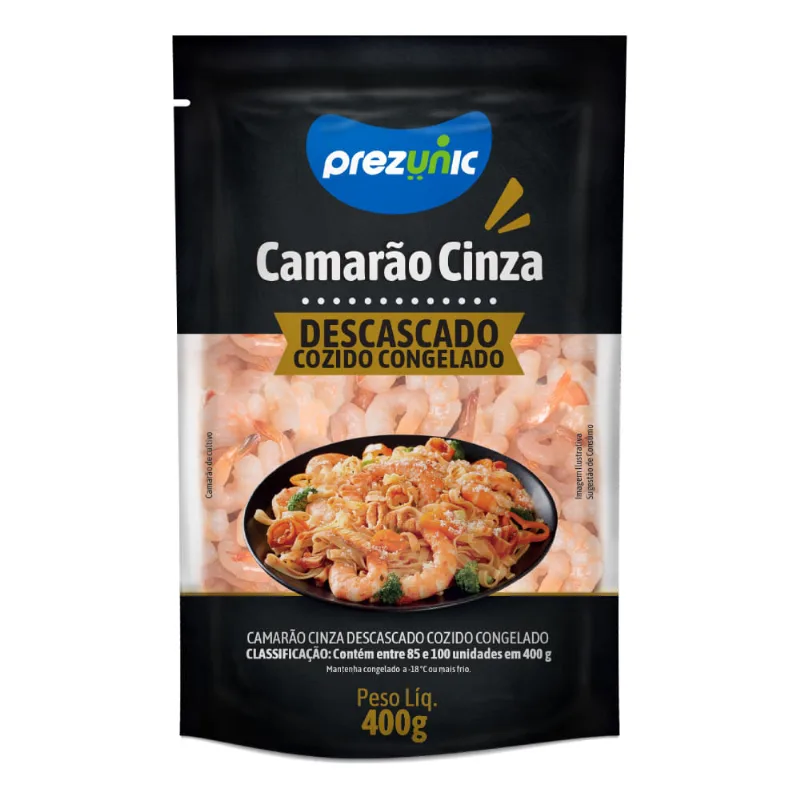 Camarão Prezunic Descascado 85/100 Congelado 400g