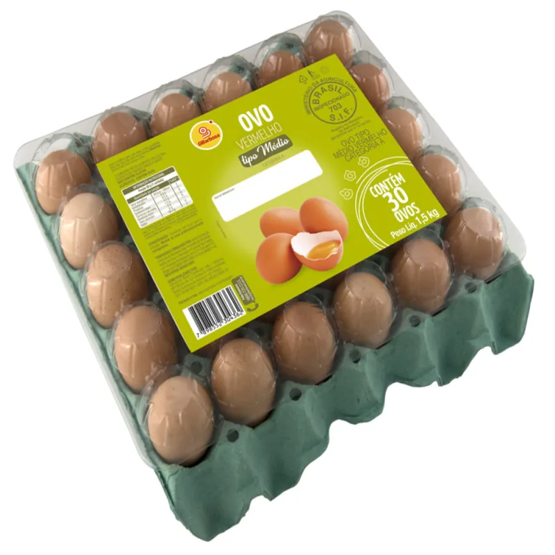 Ovos Vermelhos Médios GBarbosa c/ 30 Unid - Gbarbosa - Hortifruti