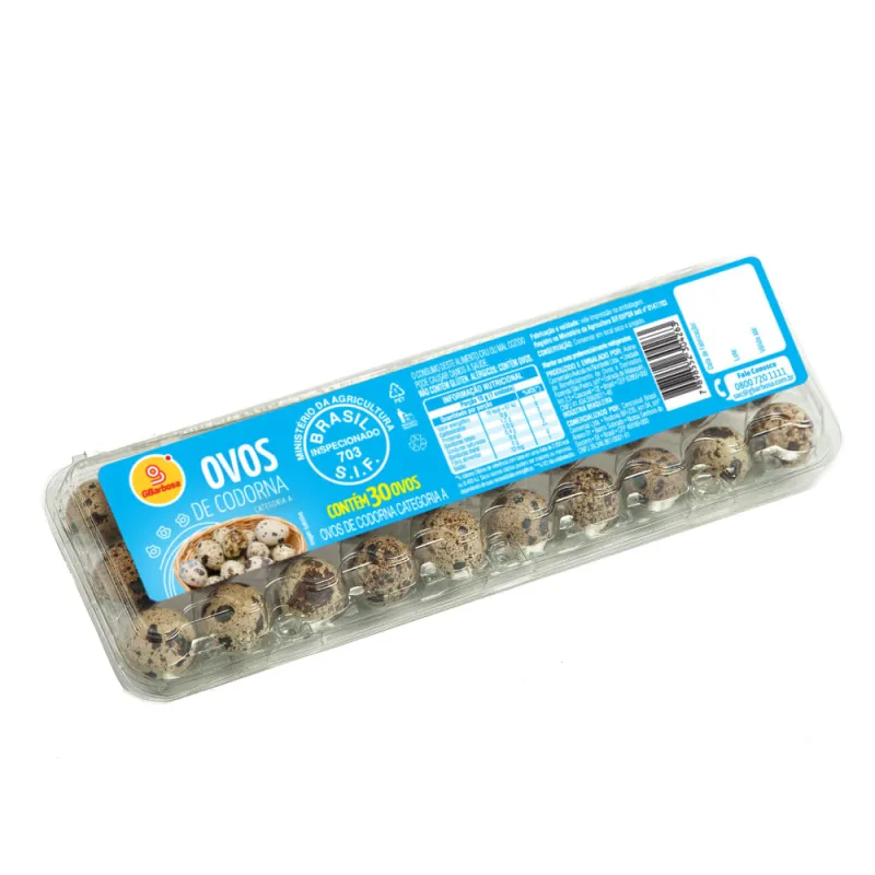 Ovos de Codorna GBarbosa com 30 Unidades - Gbarbosa - Hortifruti
