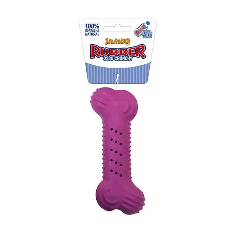 Osso Mordedor p/ Pet Borracha Jumbo Rosa