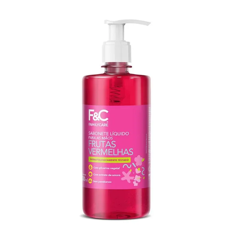 Sabonete Líquido Family Care Frutas Vermelhas 500ml