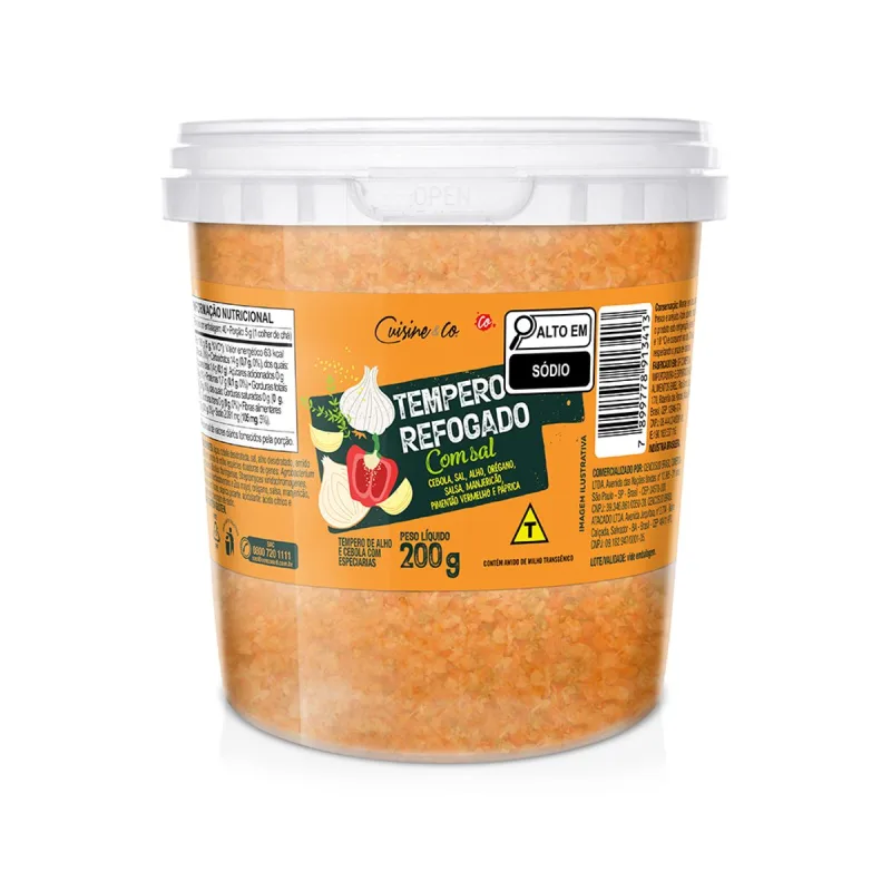 Alho Cuisine&Co Refogado com Sal 200g - Cuisine&Co - Hortifruti