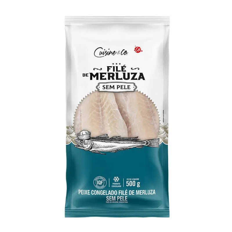Filé de Peixe Merluza Cuisine&Co Congelado 500g