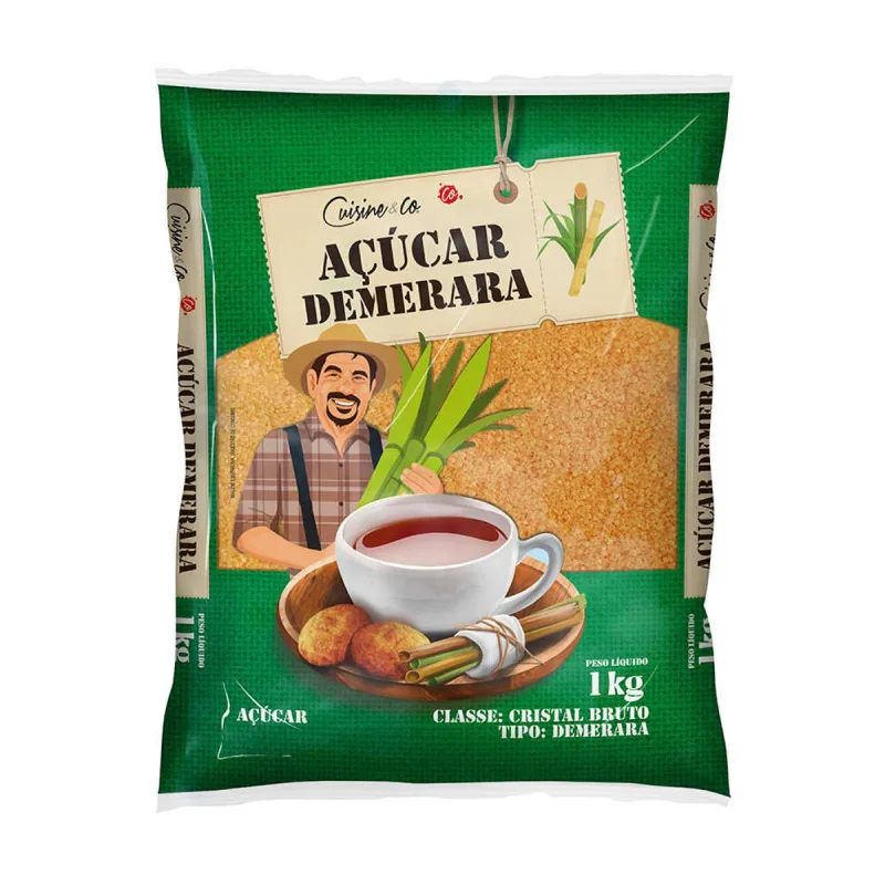 Açúcar Demerara Cuisine&Co 1Kg - Cuisine&Co - Mercearia